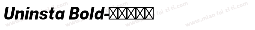 Uninsta Bold字体转换